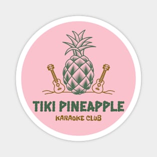 Tiki Pineapple Karaoke Club Hawaiian Hawaii Magnet